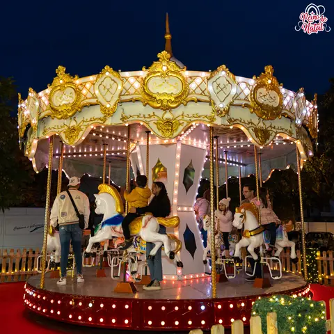 Carrossel Dourado Golden — aluguer para eventos em Portugal